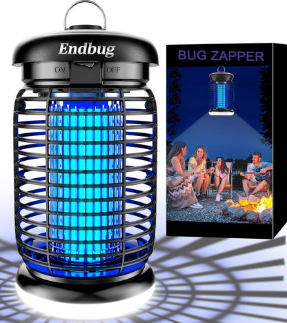 Endbug Bug Zapper, Bug Zapper Outdoor Indoor with LED Light, Electric Mosquito Zapper Fly Zapper