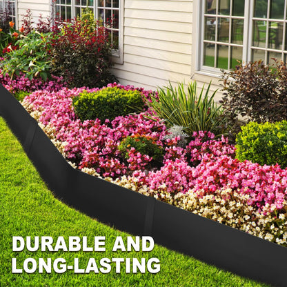 8 Inch Steel Landscape Edging,6 Pack Hammer in Edging for Landscaping, Metal Landscape Edging for