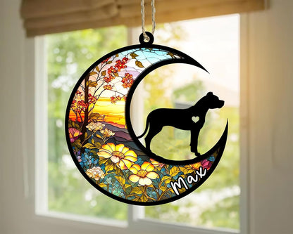 Personalized Dog Memorial, Custom Name Dogo Argentino Dog Christmas Ornament with Name, Custom