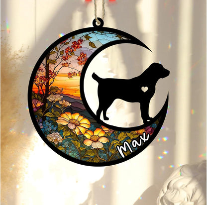 Personalized Dog Memorial, Custom Name Central Asian Shepherd Dog Christmas Ornament with Name