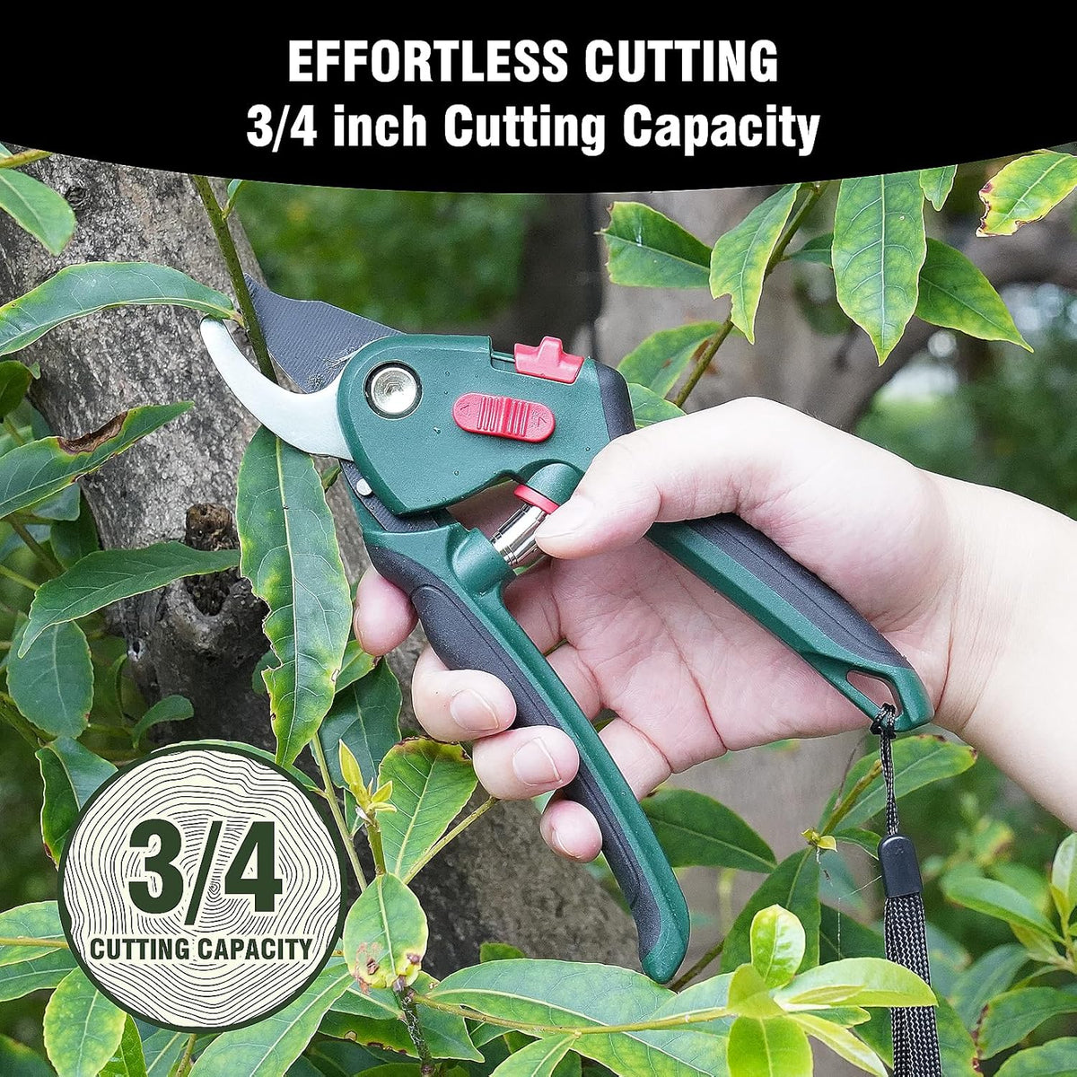 GARTOL 3-Piece Garden Tool Set - Bypass Lopper, Hedge Shears, Pruning Shears with Telescopic