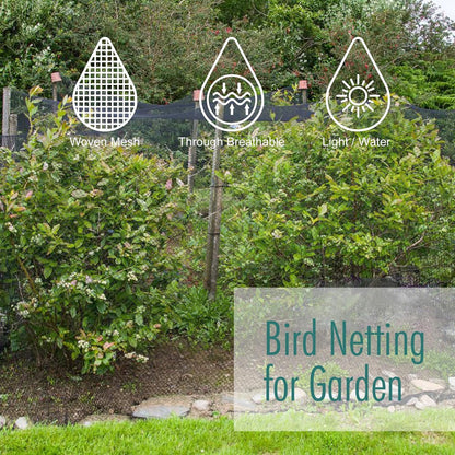 Bird Netting for Garden, Fetanten 13 x 16.5 FT Netting for Garden Protection Vegetables Fruit Trees
