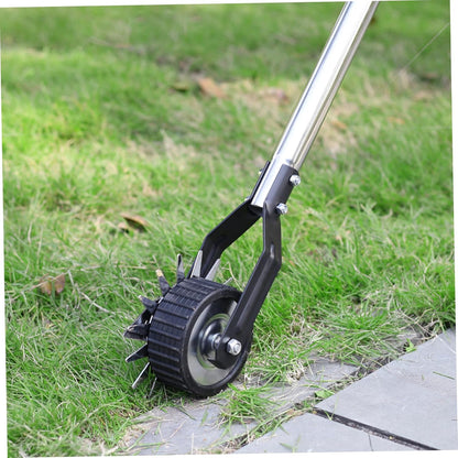 Edger Lawn Tool 53.2 Inch Manual Grass Edger with 3 Sections Stainless Steel Handle and Wheel