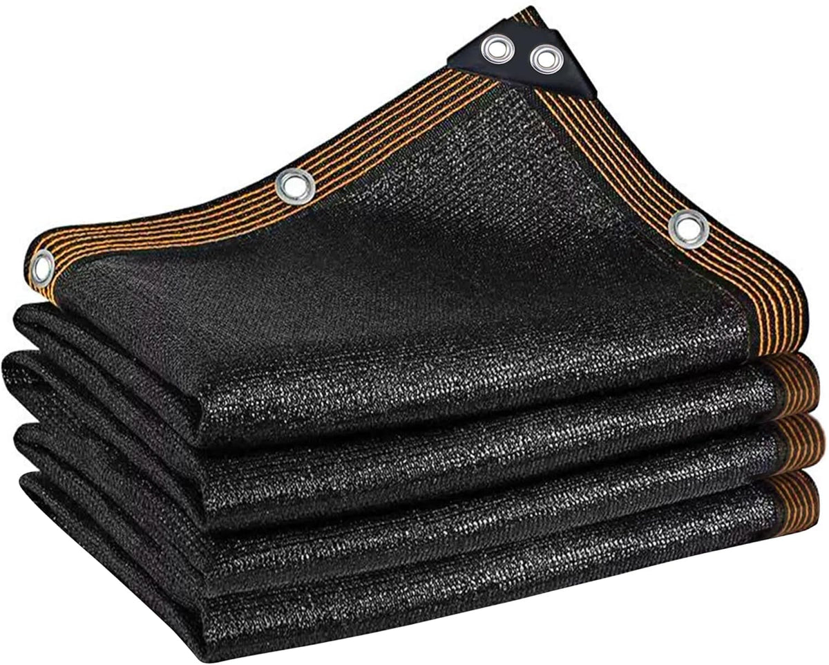 winemana 70% Black Shade Cloth, 6.6 x 10 FT Mesh Tarp with Grommets, Garden Sunblock Shade Cloth