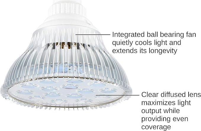 ABI 12W Blue LED PAR38 Grow Light for Aquarium and Plant Growth (450-460nm)
