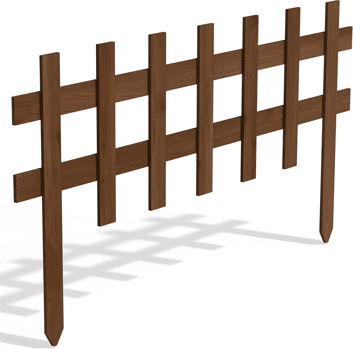 Greenes Fence Deluxe Picket Wooden Fence - 18" L x 36" W (Pack of 12)