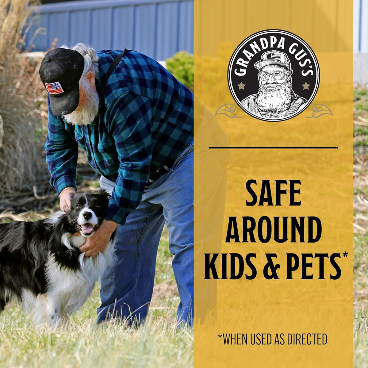 Grandpa Gus's Natural Spider Repellent Pouches, Peppermint and Lemongrass Oil Blend for Indoor Pest