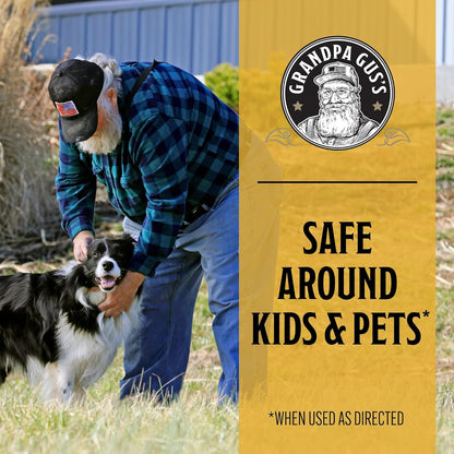 Grandpa Gus's Natural Spider Repellent Pouches, Peppermint and Lemongrass Oil Blend for Indoor Pest