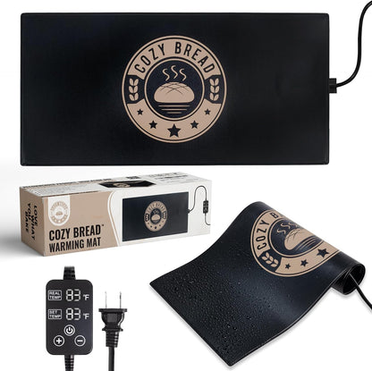Cozy Bread® Sourdough Bread Proofing Mat for Home Bakers | USA Brand | Thermostat Controlled Bread