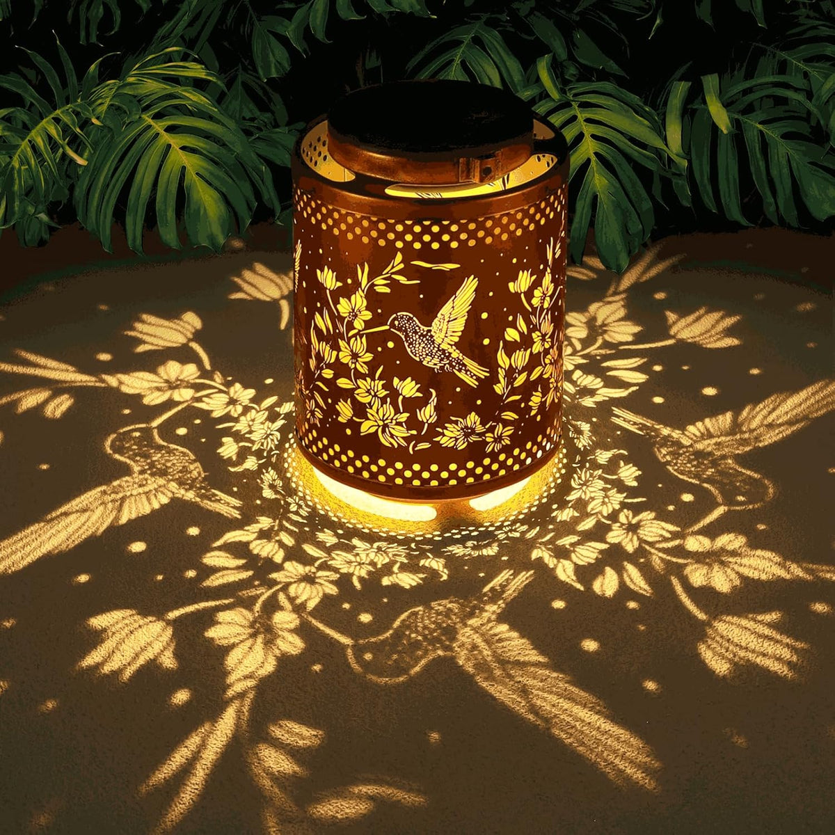 Hummingbird Solar Lanterns Garden Decor Birthday Gifts for Women Mon Grandma Metal Hanging Solar