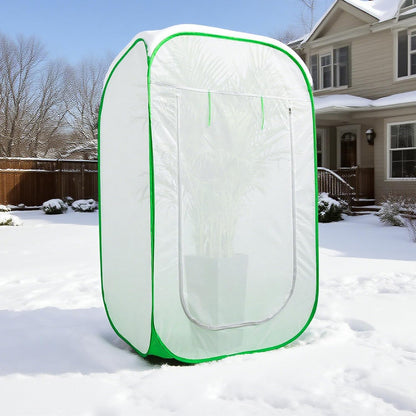 35 x 35 x 59 Inch Pop Up Winter Frost Plant Cover, Gardening Plants Freeze Protection Tent, Warm
