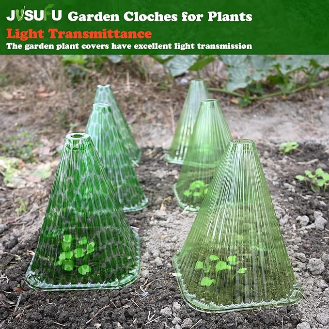 Garden Cloches for Plants, 20 Pack Plant Covers Reusable Plant Bell Cover Protects Plants from