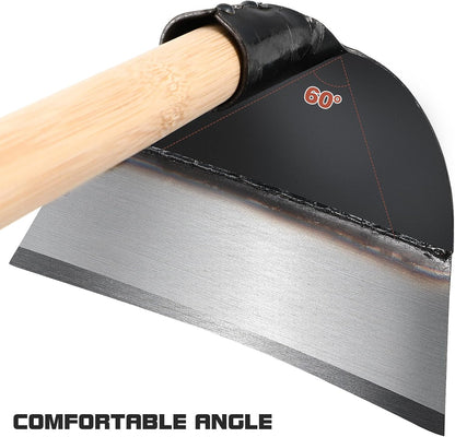 1Pcs Hoe Head Round Eye Hoe for Garden Weeding Soil Loosening 9.24x 5.89 x 5.89Inch (Without Handle)