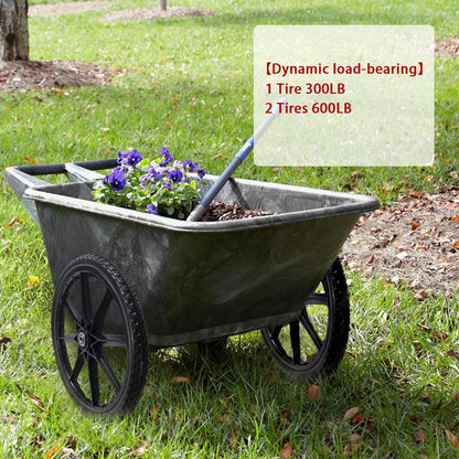 Parts Camp 20" Flat Free Tire Cart Wheels Replacement Rubbermaid Wheelbarrow Wheels Garden Cart