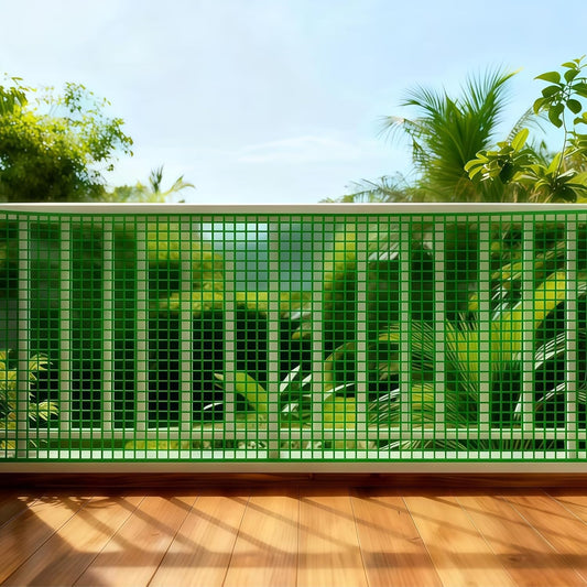PotatoLife Plastic Wire Mesh Fence, Balcony Fence for Baby and Pets, Safety Fence, Stair Protector