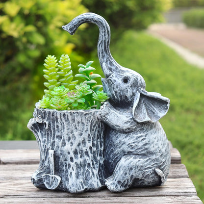 Elephant Gifts for Women Succulent Pots Indoor Planters for Plant Lovers Cute Outdoor Plant Pots