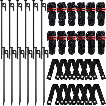 Sintuff 36 Pcs Heavy Duty Tree Stake Kits Stake and Support for Young Leaning Tree Anchor
