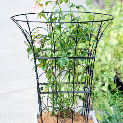 COOOXIM Peony Cages & Supports - Metal Plant Obelisk Trellis for Outdoor Use, 27.5 x 22 Inches