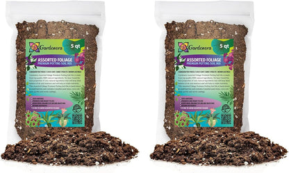 Gardenera Assorted Foliage Potting Soil - All-Natural Blend for Thriving Diverse Foliage Displays