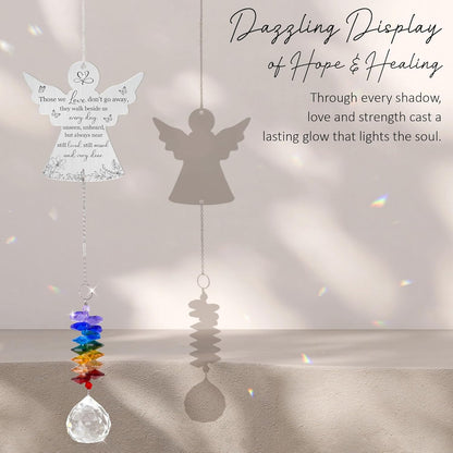 Memorial Suncatcher Ornament - Those we Love Don't go Away - Sympathy Gift for Loss of Loved One