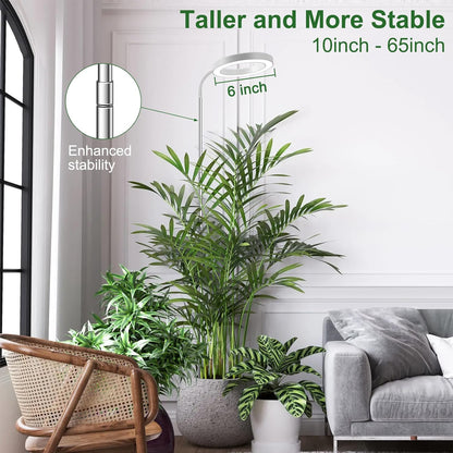 Wolezek Grow Lights for Indoor Plants Full Spectrum, 80 LEDs 3 Colors, 65in Large Plant Lights for