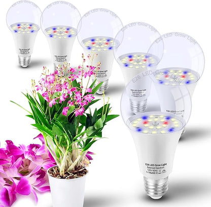 E26 A19 LED Plant Grow Light Bulbs Indoor Plants Full Spectrum,LED Sun Light Bulbs Plant Growing