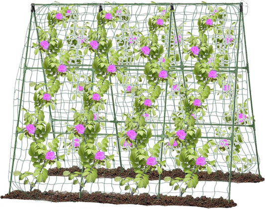A-Type Cucumber Climbing pergola up to 50in up to 46-48in, Outdoor Climbing Triangle Plant Garden