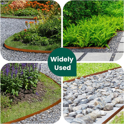 Corten Steel Landscape Edging 40 Inch Strips Steel Landscape Edging Metal Garden Edging Border