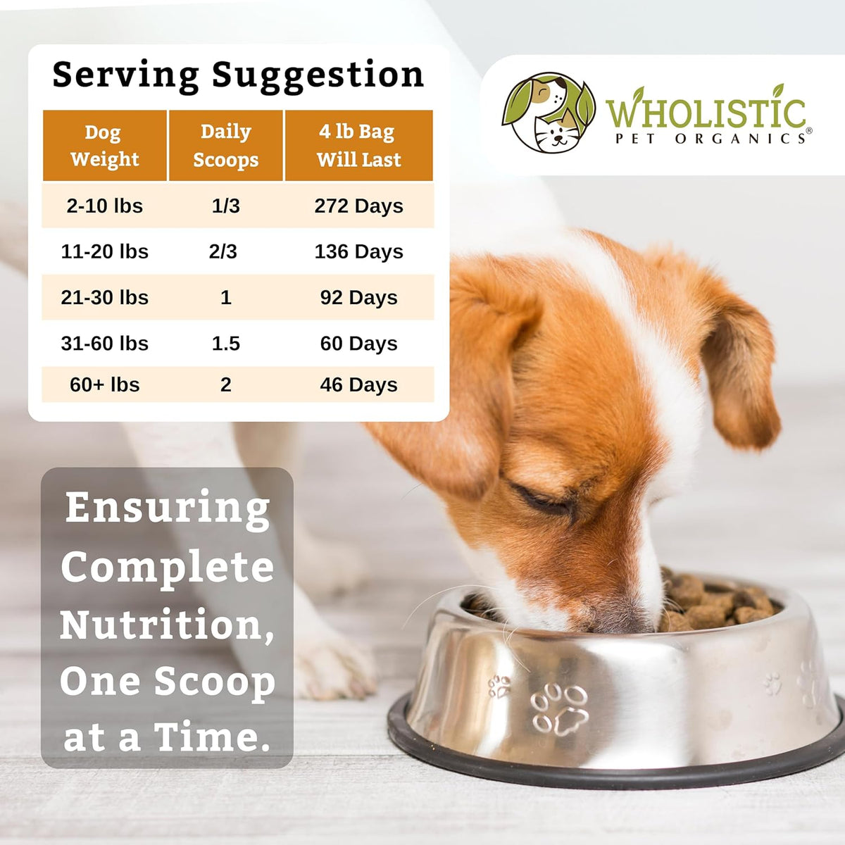 Wholistic Pet Organics Canine Complete - Dog Multivitamin Powder - 4 Lb - Daily Dog Vitamins and