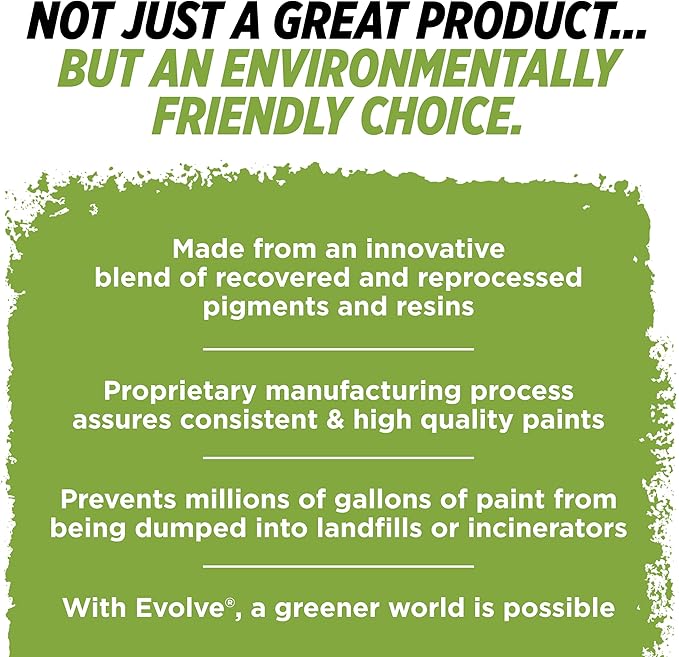 EVOLVE Paint & Primer: Environment-friendly, Eggshell with One-coat Coverage for Interior &