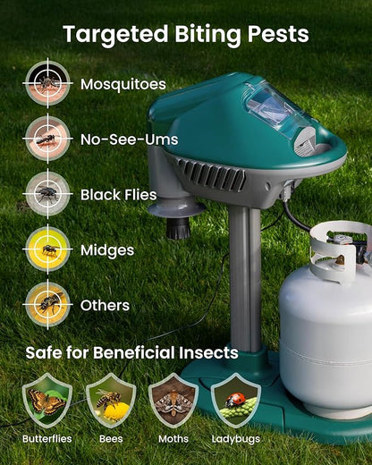 OWLTRA MT2410 Outdoor Super Effective Mosquito Trap, Quiet, Odorless, All-Weather Insect Control