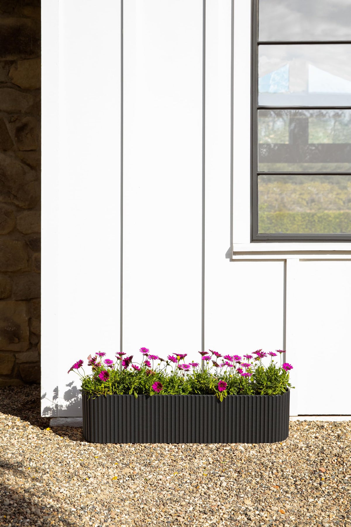Veradek Demi Series Window Box Planter - Round Outdoor Planter