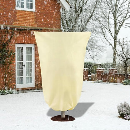 8 Pack Plant Covers Freeze Protection, 31.5"x47.2" Frost Blankets with Zipper Drawstring, Winter
