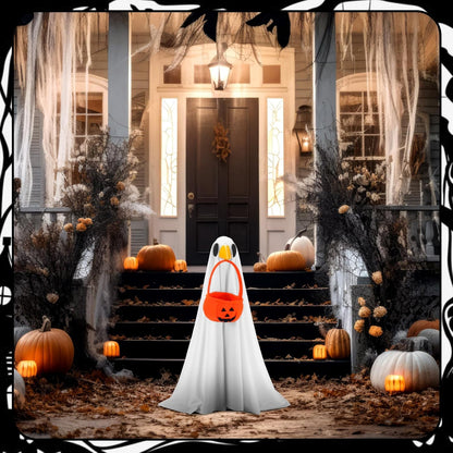 Abbylike Halloween Porch Goose Outfit Ghost Goose Outfit Fall Halloween Geese Costume Clothes with