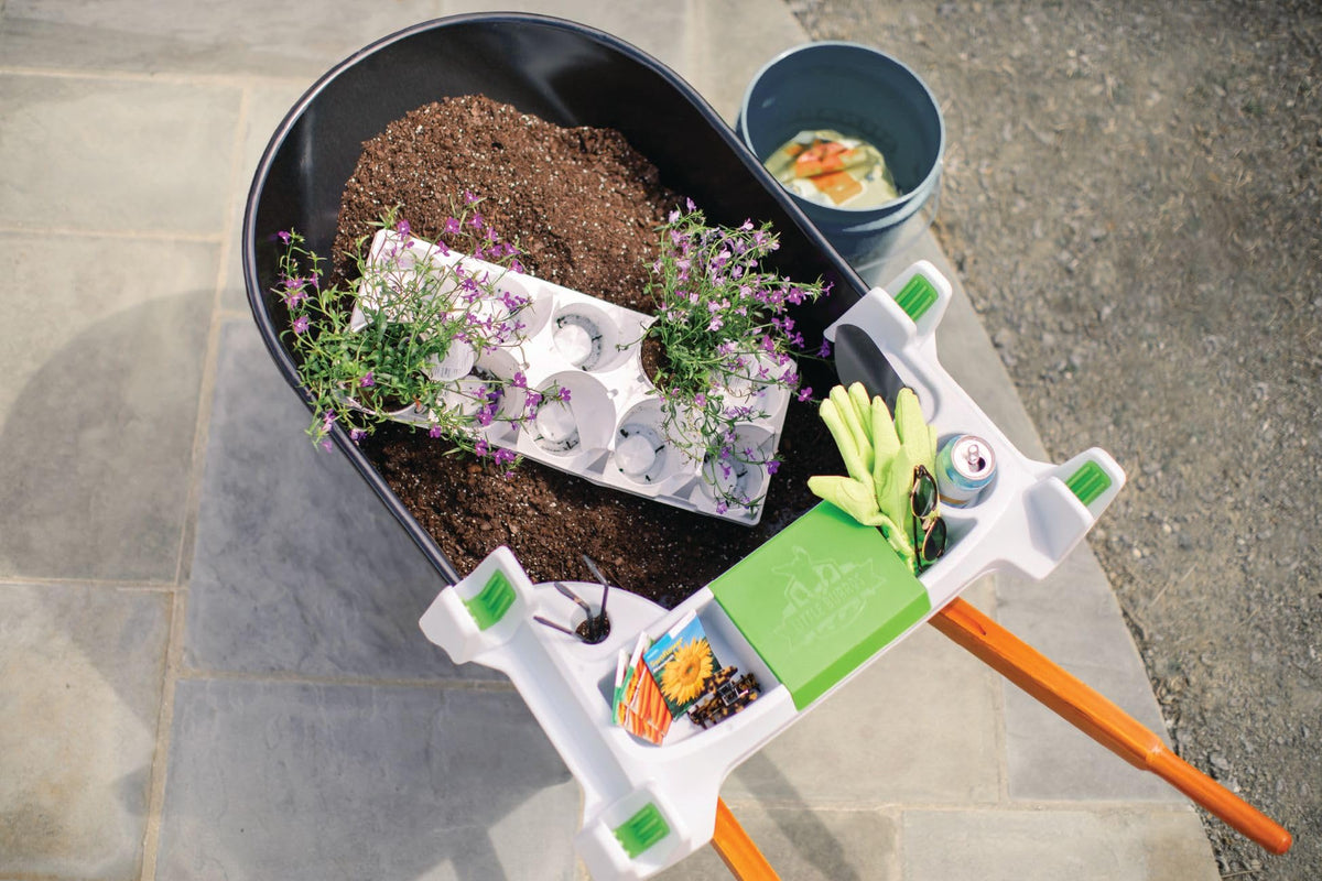 The Burro Buddy, USA Made Lawn/Garden Tray for All 4-6 cu. ft. wheelbarrows. Holds rake, Shovel