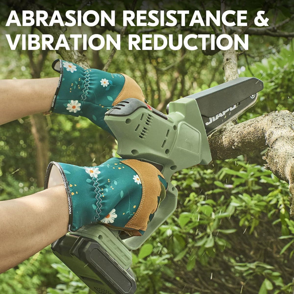 Vgo... 1Pair Gardening Gloves for Women, Goatskin leather Thorn Proof Working Gloves for Weeding