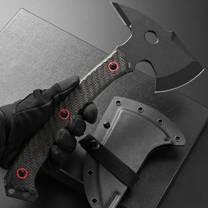 C1342 Camping Axes,DC53 Steel Blade Micarta Handle Chopping Axe Bushcraft Camping Axes Survival