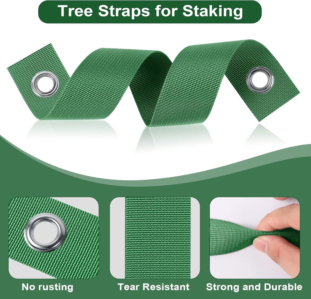 300 PCS Tree Straps for Staking, Tree Support Straps for Guying Staking Newly Planted Sapling