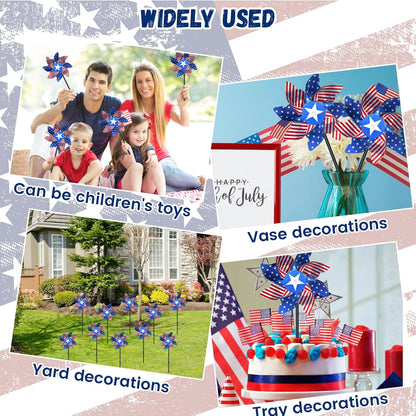 10 PCS Reflective Pinwheels for Yard and Garden Bird Devices Pre-Installed Sparkly Wind Spinner