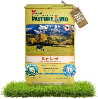 X-Seed Pasture Land Dry-Land Forage Seed Mixture with Micro-Boost – Tall Fescue Orchard Grass