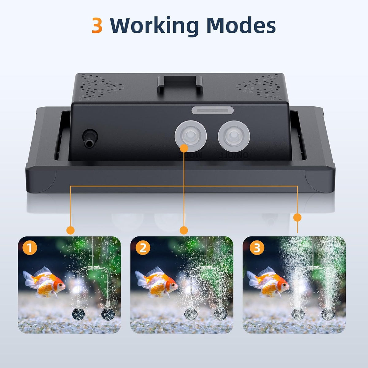NFESOLAR Solar Pond Aerator with Battery Backup, 3 Modes, 2 Air Stones, Solar Air Pump for Outdoor