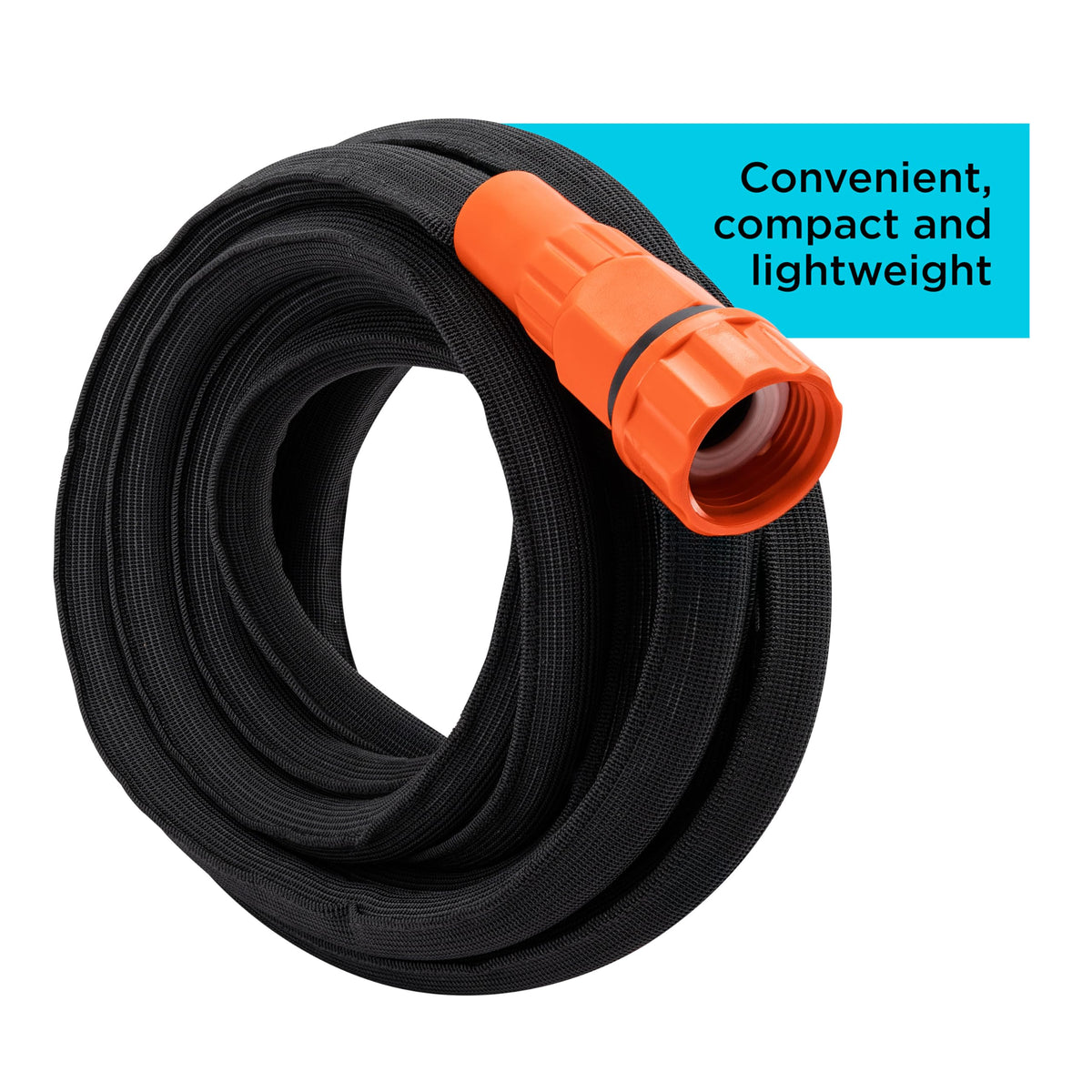 Black + Decker® 25 ft x 5/8 in, Expanding Garden Hose – Lightweight, Kink-Resistant, Quick Repair