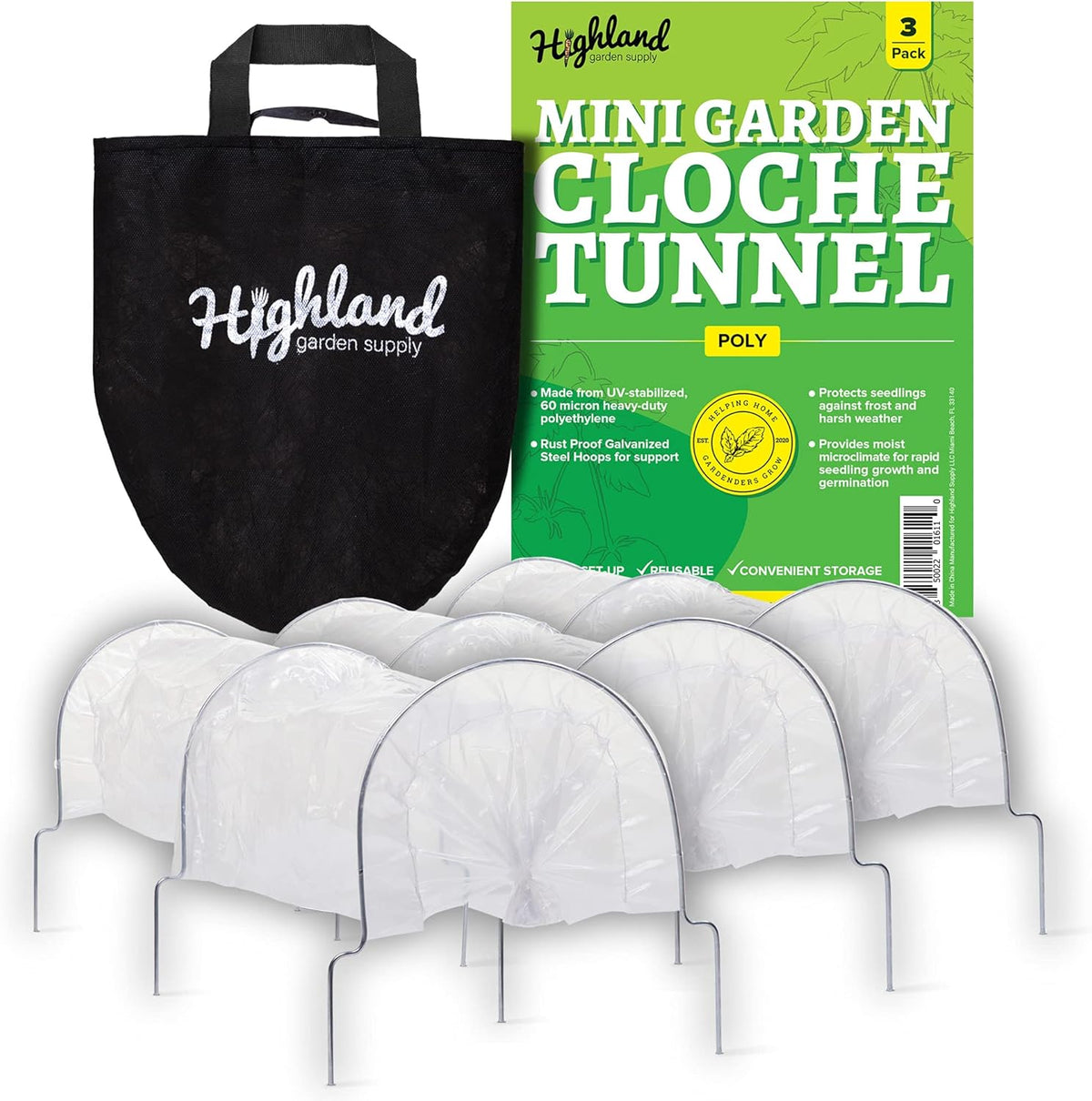Mini Greenhouse Tunnel Poly Shade Cloth for Garden Hoops Plant Umbrella Cloche Small Greenhouse