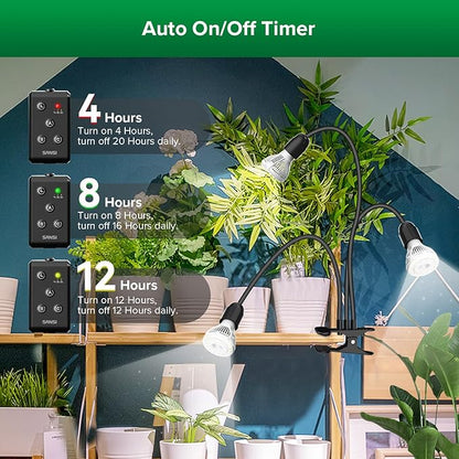 SANSI LED Grow Lights for Indoor Plants, Lifetime Free Bulb Replacement, 450W Full Spectrum