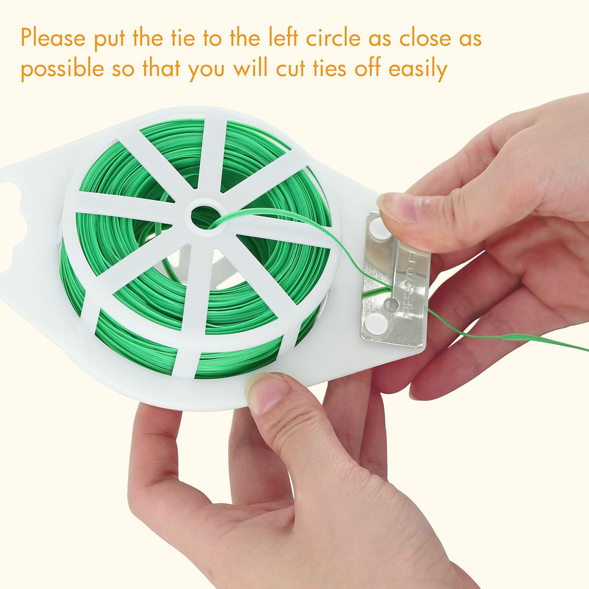 Gardzen 328ft Twist Ties, Reusable Coated Wire Plant Ties with Cutter, Ideal for Sealing Plastic