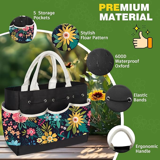 22Pcs Gardening Tools Set for Women Heavy Duty Garden Hand Tool Kit Gardener Gifts for Beginner