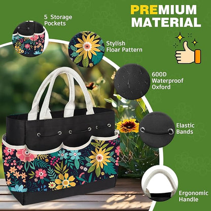 22Pcs Gardening Tools Set for Women Heavy Duty Garden Hand Tool Kit Gardener Gifts for Beginner