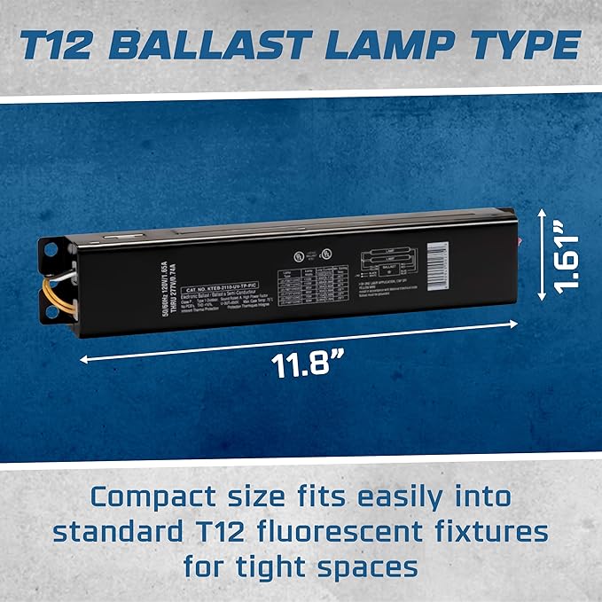 OHLECTRIC Replacement for Keystone KTEB-2110-UV-TP-PIC 2 Lamp T12 Electronic Fluorescent Ballast |