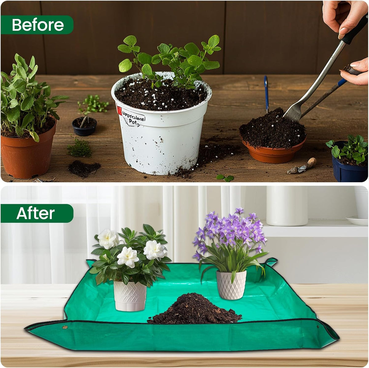 GROWNEER Bonsai Pots 3 Packs 11 Inch Bonsai Tree Training Pot with Humidity Drainage Trays &