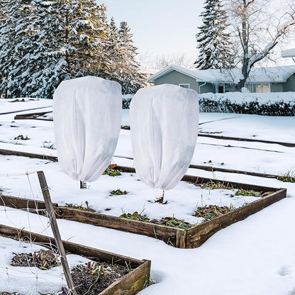 Plant Covers Freeze Protection 78" x 89" 2.2 oz, Large Size Bag Frost Cloth Plants Jacket